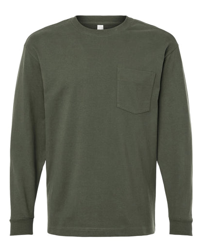 American Apparel Super Heavyweight Long Sleeve Pocket Tee 9410 #color_Lieutenant