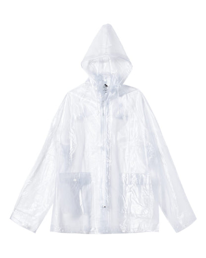 Augusta Sportswear Clear Hooded Rain Jacket 3160 #color_Clear