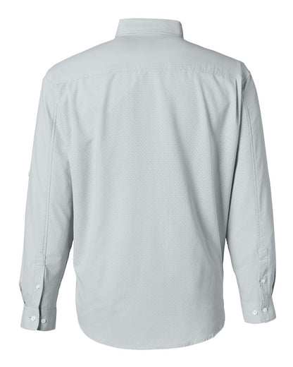 HUK Men's Tide Point Pocket Fishing Shirt H150172 #color_Harbor Mist