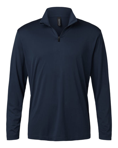 AllPro Men's Pro-Lock Performance Quarter-Zip Pullover 41870 #color_Navy