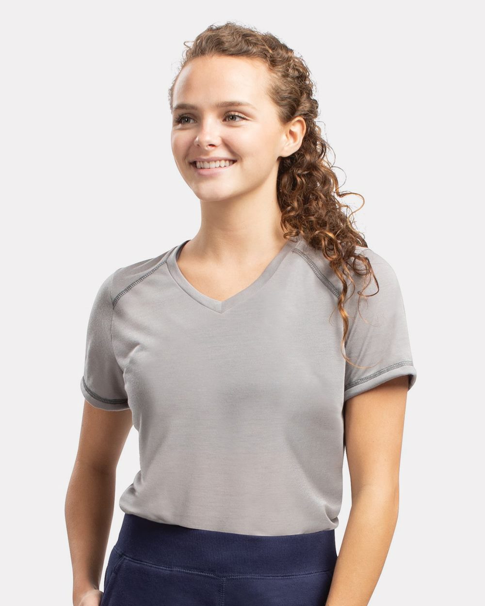 Augusta Sportswear Women's Super Soft-Spun Poly V-Neck T-Shirt 6844