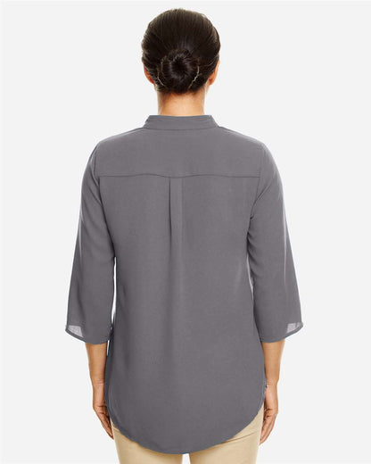 Devon & Jones Women's Perfect Fit™  Three-Quarter Sleeve Crepe Tunic DP611W #colormdl_Graphite