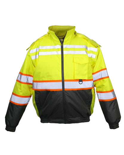 Kishigo Unisex Economy Contrast Class 3 Bomber Jacket JS156 Kishigo Unisex Economy Contrast Class 3 Bomber Jacket JS156