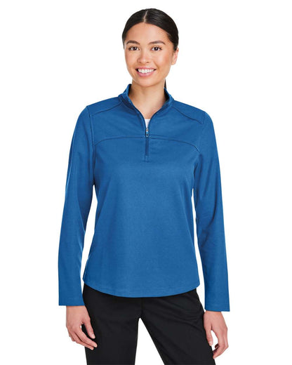 North End Women's Express Tech Performance Pique Quarter-Zip Pullover NE412W #colormdl_Light Nautical Blue