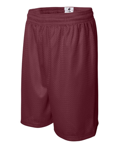 Badger Pro Mesh 9" Shorts 7209 #color_Cardinal