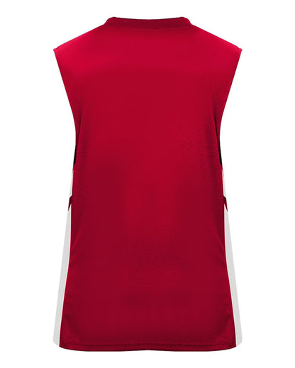 Alleson Athletic B-Pivot Reversible Women's Tank Top 8966 #color_Red/ White