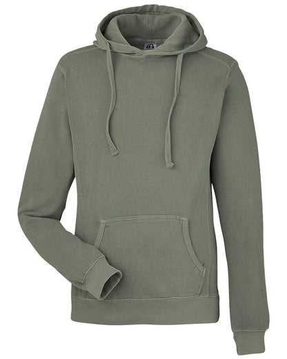 J. America Unisex Pigment-Dyed Fleece Hooded Sweatshirt 8730 J. America Unisex Pigment-Dyed Fleece Hooded Sweatshirt 8730