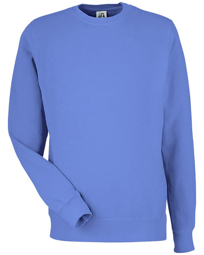 J. America Unisex Pigment-Dyed Fleece Crewneck Sweatshirt 8731 J. America Unisex Pigment-Dyed Fleece Crewneck Sweatshirt 8731
