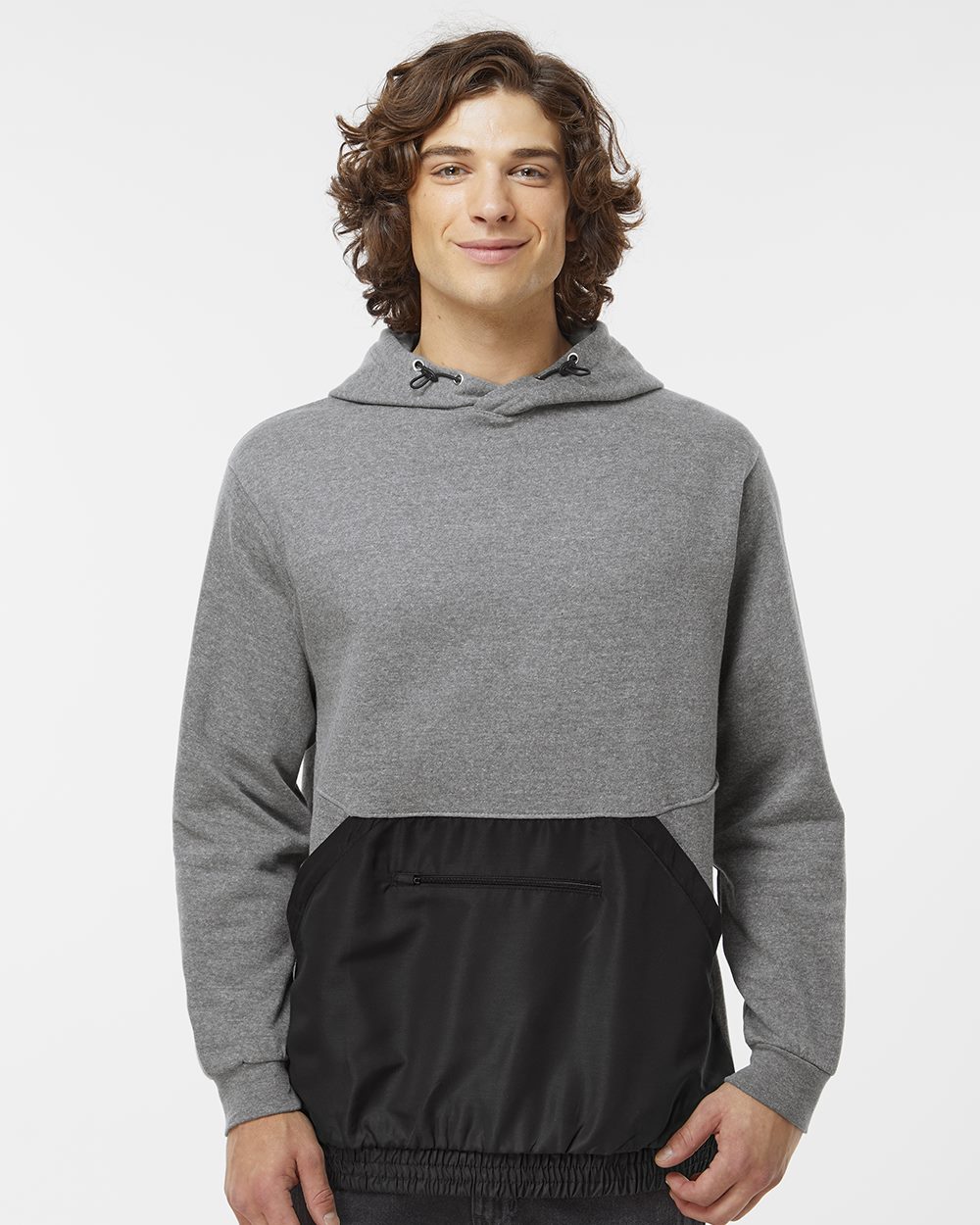 MV Sport Unisex Mixed Media Hooded Sweatshirt 23112