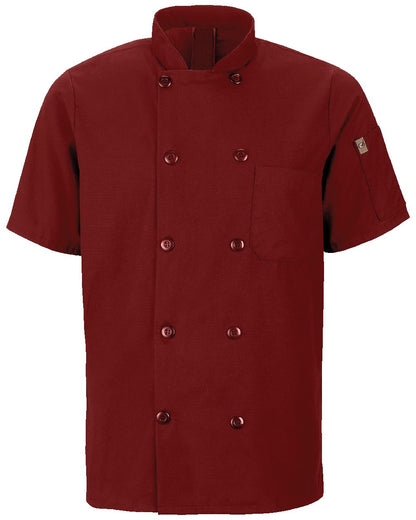 Chef Designs Mimix™ Short Sleeve Chef Coat with OilBlok 046X Chef Designs Mimix™ Short Sleeve Chef Coat with OilBlok 046X
