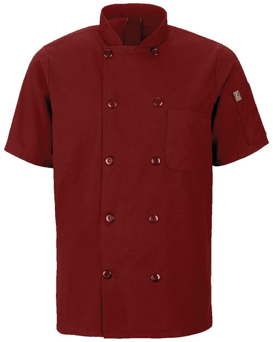 Chef Designs Mimix™ Short Sleeve Chef Coat with OilBlok 046X
