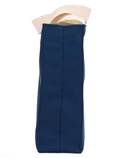 Bayside USA Made Cotton Canvas Medium Gusset Tote Bag BA750 #color_Navy