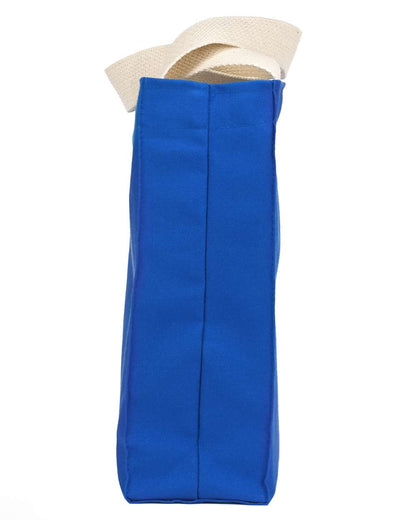 Bayside USA Made Cotton Canvas Medium Gusset Tote Bag BA750 #color_Royal
