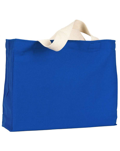 Bayside USA Made Cotton Canvas Medium Gusset Tote Bag BA750 #color_Royal