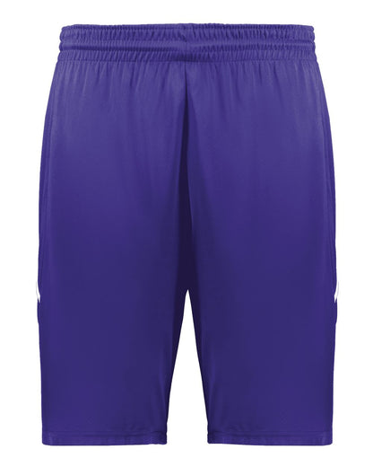 Augusta Sportswear Youth Alley-Oop Reversible Shorts 1169 #color_Purple/ White