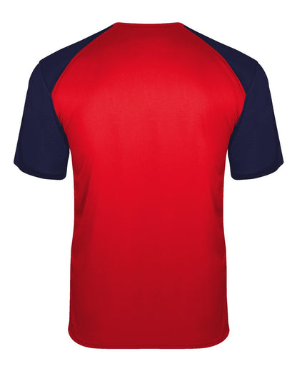 Badger Breakout T-Shirt 4230 #color_Red/ Navy