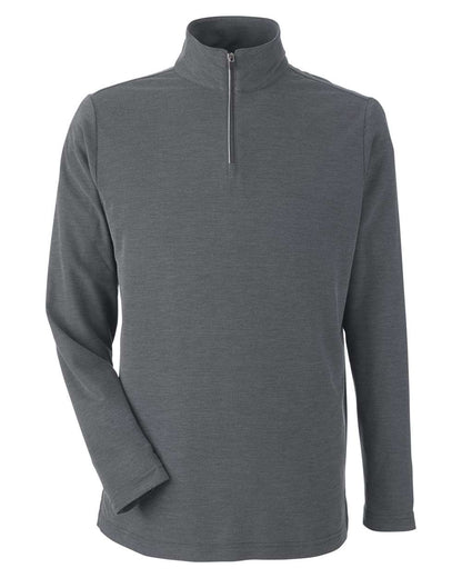 CORE365 Men's Fusion ChromaSoft™ Pique Quarter-Zip Pullover CE405 #color_Carbon Heather