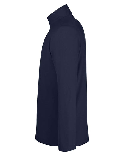 CORE365 Men's Fusion ChromaSoft™ Pique Quarter-Zip Pullover CE405 #color_Classic Navy