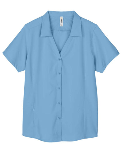 CORE365 Women's Ultra UVP® Marina Shirt CE510W #color_Columbia Blue
