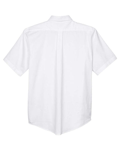 CORE365 Men's Optimum Short Sleeve Twill Dress Shirt 88194 #color_White