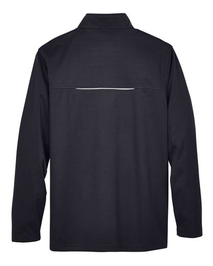 CORE365 Men's Techno Lite Three-Layer Knit Tech-Shell CE708 #color_Black