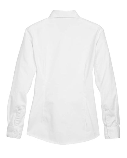 CORE365 Women's Operate Twill Shirt 78193 #color_White
