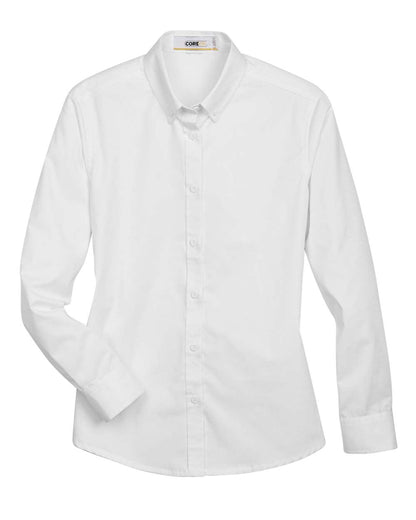 CORE365 Women's Operate Twill Shirt 78193 #color_White