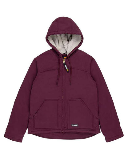 Berne Apparel Women's Softstone Hooded Coat WHJ43 #color_Plum