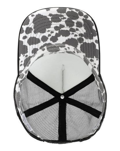 Infinity Her Women's Foam Trucker Cap ROSIE #color_Slate/ Black/ Black/ Cow