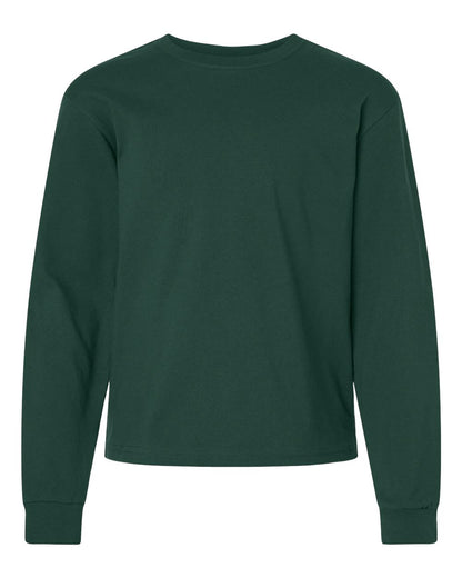 BELLA + CANVAS Youth 6oz. Heavyweight Long Sleeve Tee 3511Y #color_Forest