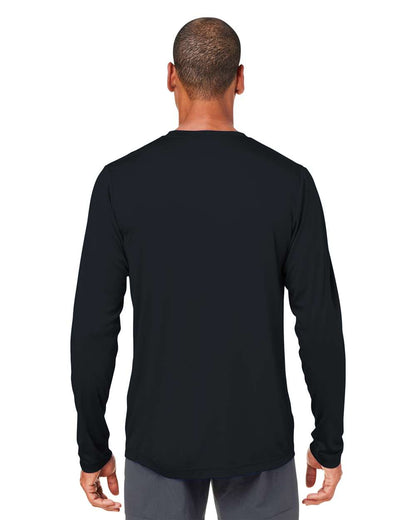 CORE365 Unisex Capital Long Sleeve Performance T-Shirt CE10L #colormdl_Black