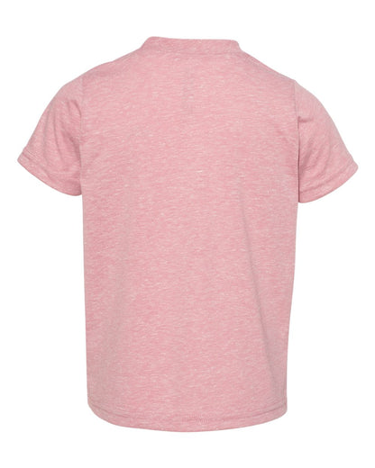 Rabbit Skins Toddler Harborside Mélange T-Shirt 3391 #color_Mauvelous Melange