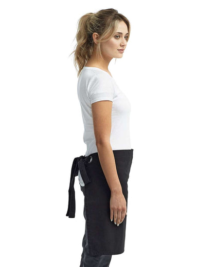 Artisan Collection by Reprime Calibre Heavy Cotton Canvas Waist Apron RP131 #colormdl_Black