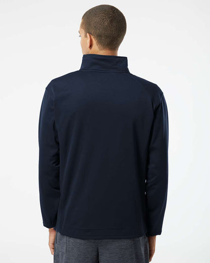 Badger Performance Fleece Quarter-Zip Pullover 1480 #colormdl_Navy