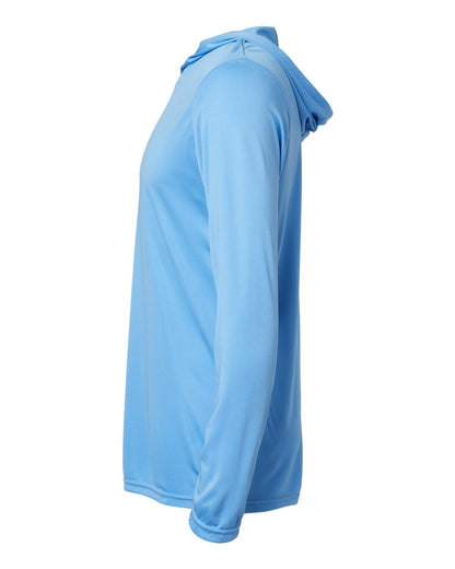 Holloway Men's Momentum Hooded Long Sleeve T-Shirt 222830 #color_Columbia Blue