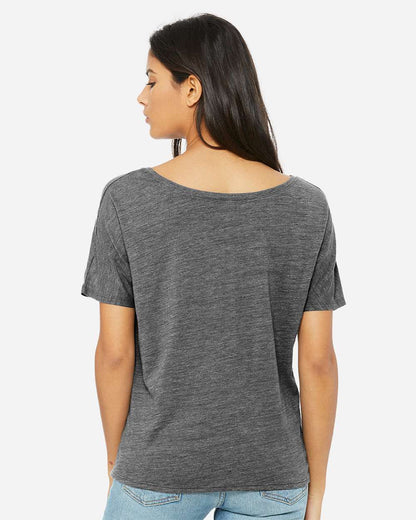 BELLA + CANVAS Women’s Slouchy Tee 8816 #colormdl_Asphalt Slub