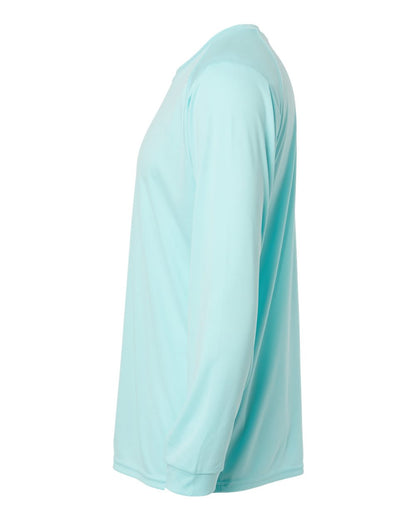 Paragon Unisex Long Islander Performance Long Sleeve T-Shirt 210 #color_Aqua Blue