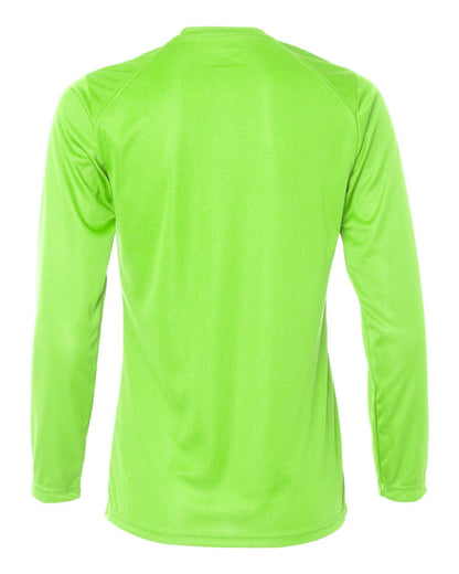 Badger Women's B-Core Long Sleeve T-Shirt 4164 #color_Lime