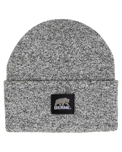 Berne Apparel Heritage Knit Cuff Beanie H150 #color_Black/ White