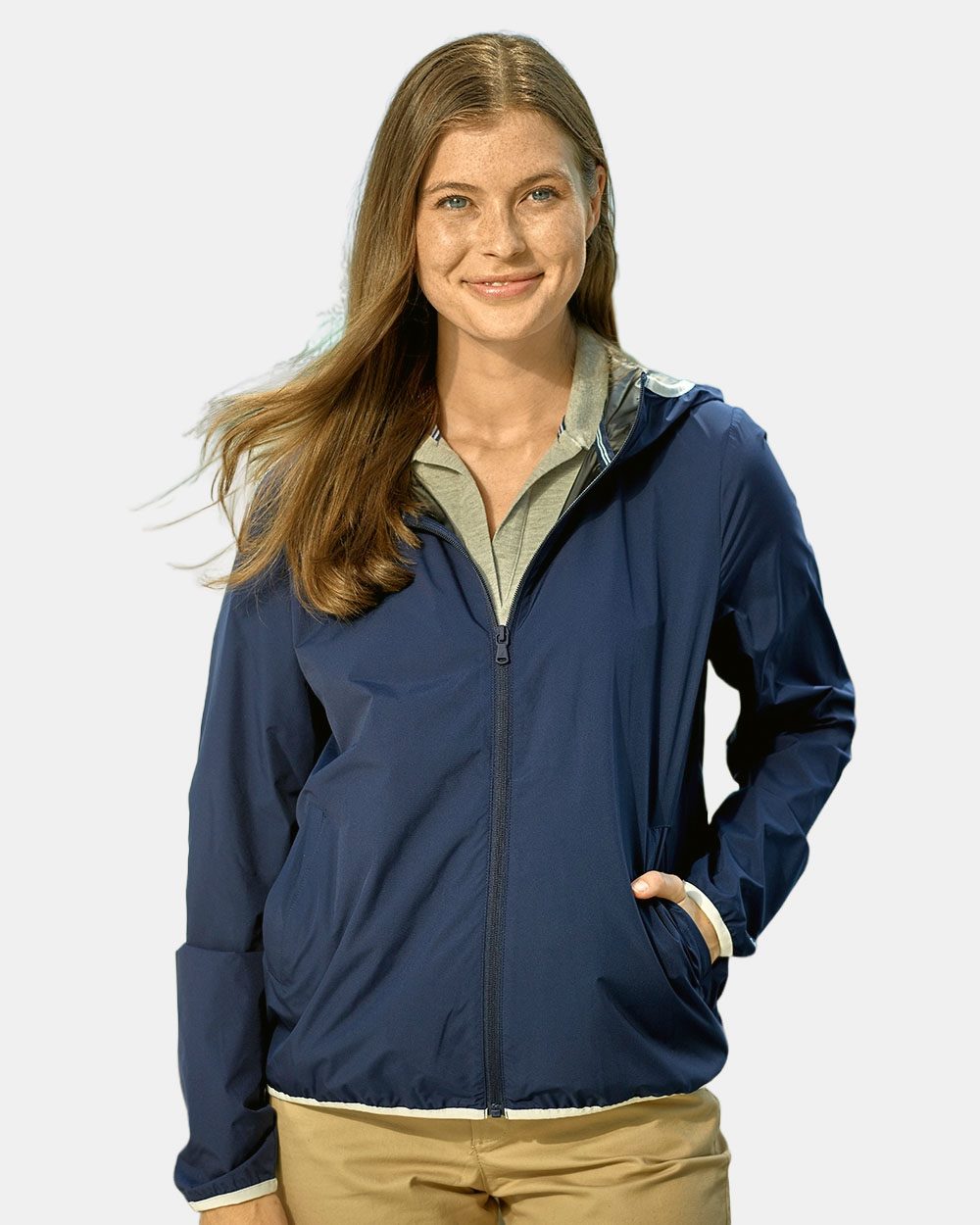 Nautica Women's Stillwater Hooded Windbreaker N17927
