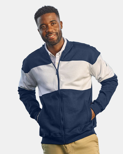 Nautica Unisex Anchor Fleece Colorblocked Bomber Jacket N17928 Nautica Unisex Anchor Fleece Colorblocked Bomber Jacket N17928