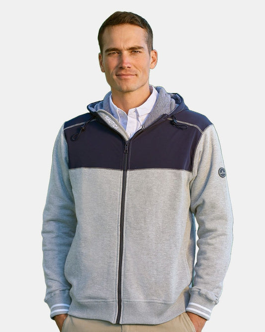 Nautica Men's Navigator Fleece Hooded Full-Zip Jacket N17582