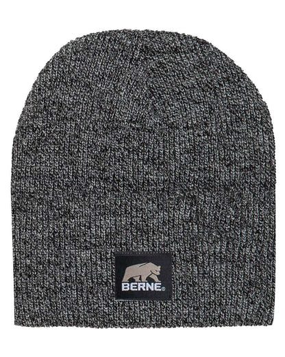 Berne Apparel Heritage Knit Beanie H149 #color_Black/ White