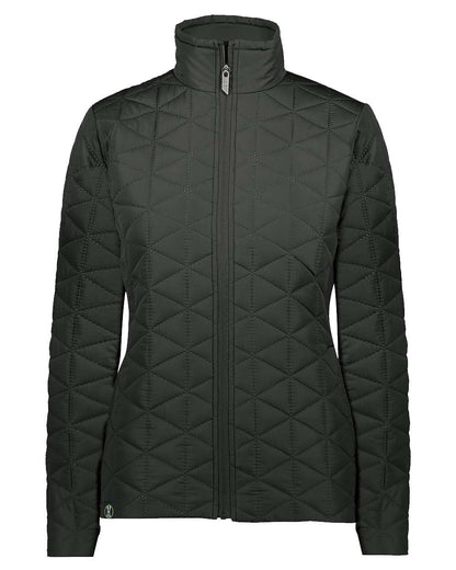 Holloway Women's Repreve® Eco Quilted Jacket 229716 #color_Black