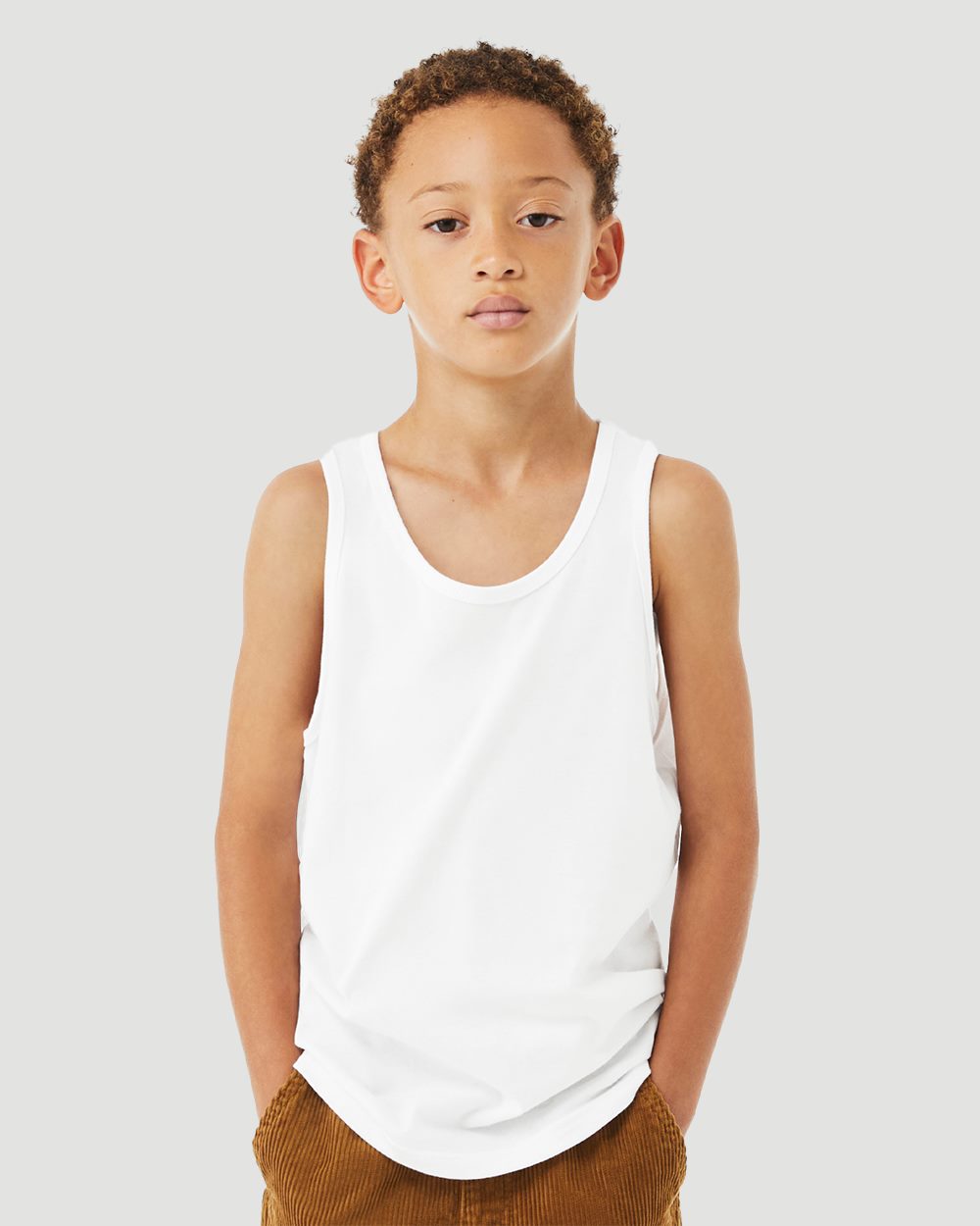 BELLA + CANVAS Youth Heather CVC Tank 3480YCVC