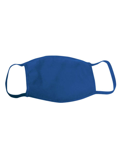 Bayside Youth USA-Made 100% Cotton Face Mask 1941 #color_Royal Blue