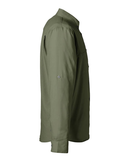 HUK Men's Tide Point Pocket Fishing Shirt H150172 #color_Moss