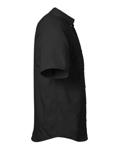 HUK Men's Tide Point Short Sleeve Shirt H150171 #color_Black