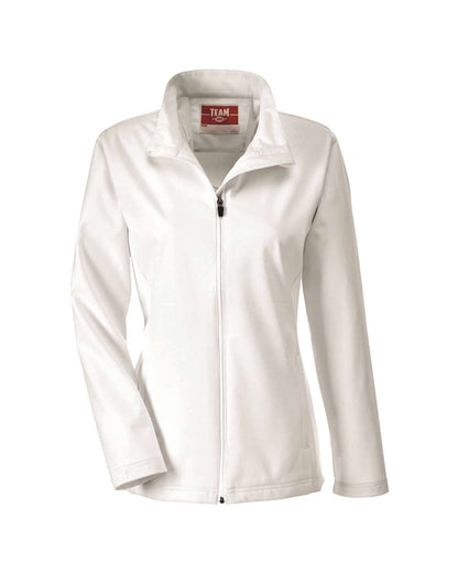 Team 365 Women's Leader Soft Shell Jacket TT80W #color_White