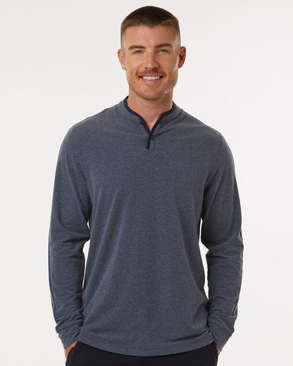 Adidas Men's Henley Long Sleeve T-Shirt A597 Adidas Men&#39;s Henley Long Sleeve T-Shirt A597
